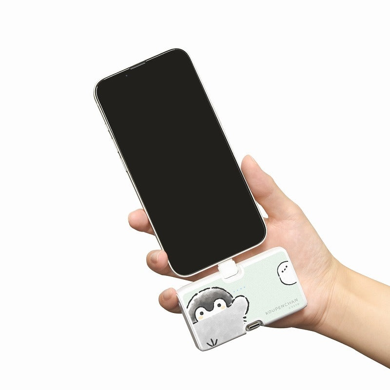 コウペンちゃん Lightning/Type-Cコネクタ付きリチウムイオン充電器4000mAh（コウペンちゃん&邪エナガさん）