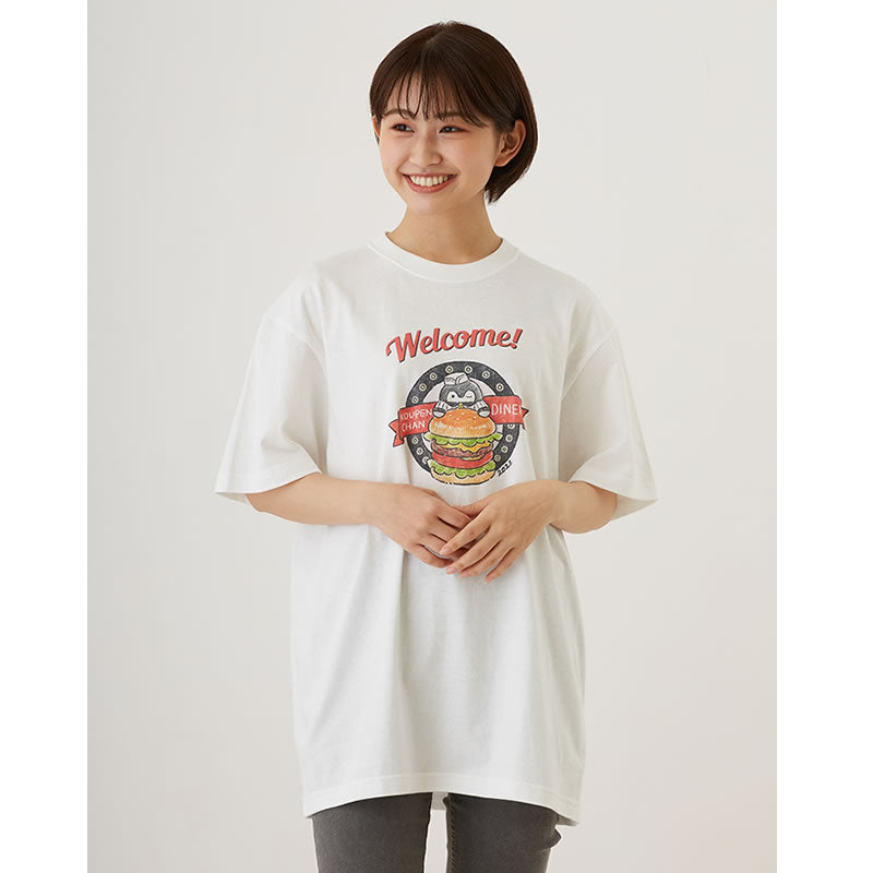 コウペンちゃん ダイナー Tシャツ WELCOME ホワイト