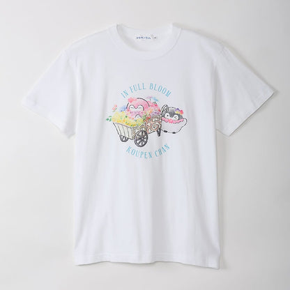 コウペンちゃん 花丸らんまん Tシャツ 満開ワゴン ホワイト