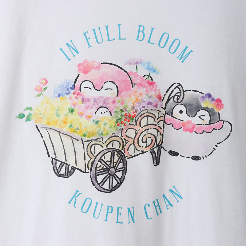 コウペンちゃん 花丸らんまん Tシャツ 満開ワゴン ホワイト