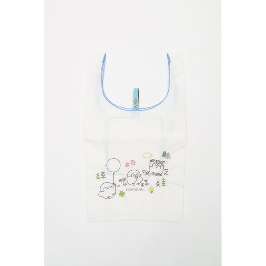 コウペンちゃん 刺繍エコバッグ 風船 ホワイト