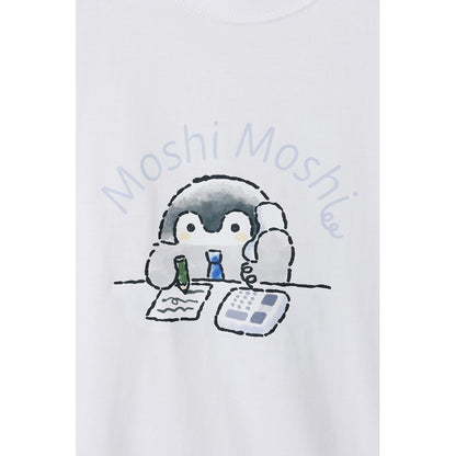 コウペンちゃん Tシャツ Moshi Moshi ホワイト
