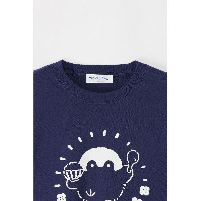コウペンちゃん 収穫祭！ Tシャツ おかわり インディゴ