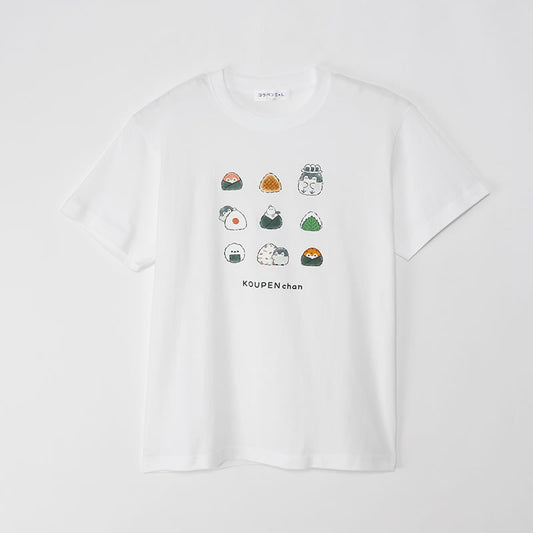 コウペンちゃん 収穫祭！ Tシャツ おにぎり ホワイト