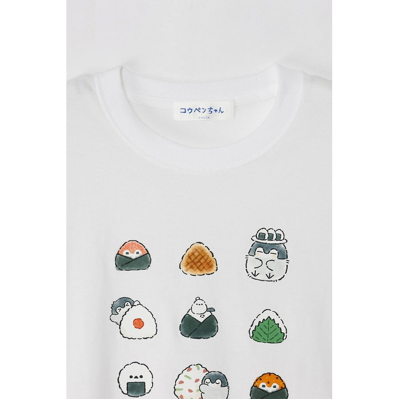 コウペンちゃん 収穫祭！ Tシャツ おにぎり ホワイト