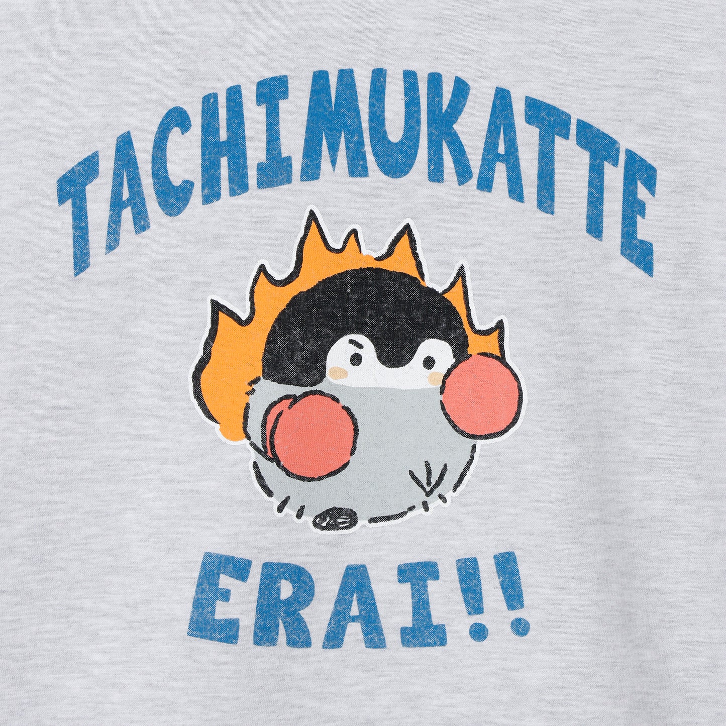 コウペンちゃん Tシャツ 立ち向かってえらい！ アッシュ