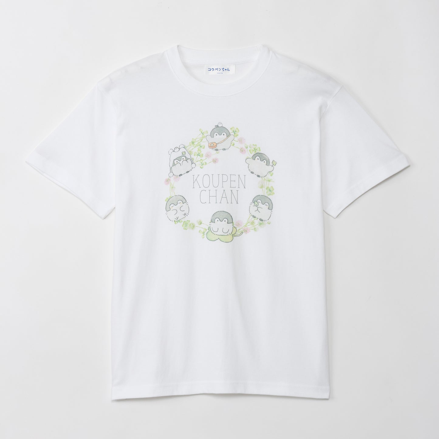 コウペンちゃん Tシャツ 花冠 ホワイト