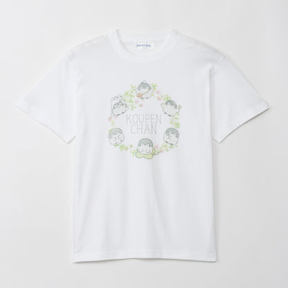 コウペンちゃん Tシャツ 花冠 ホワイト