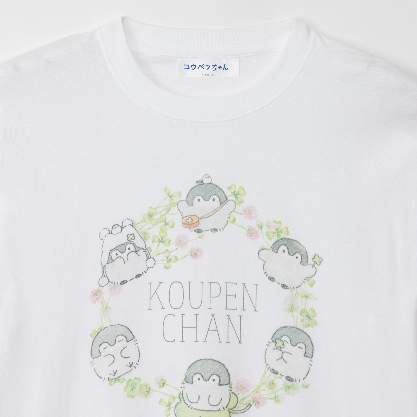 コウペンちゃん Tシャツ 花冠 ホワイト