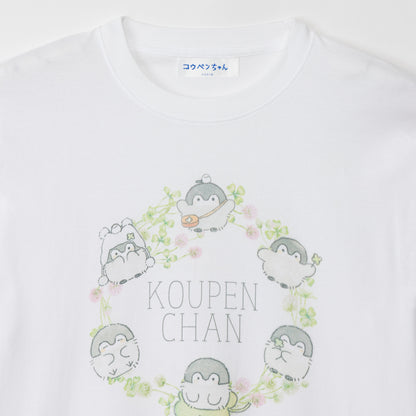 コウペンちゃん Tシャツ 花冠 ホワイト