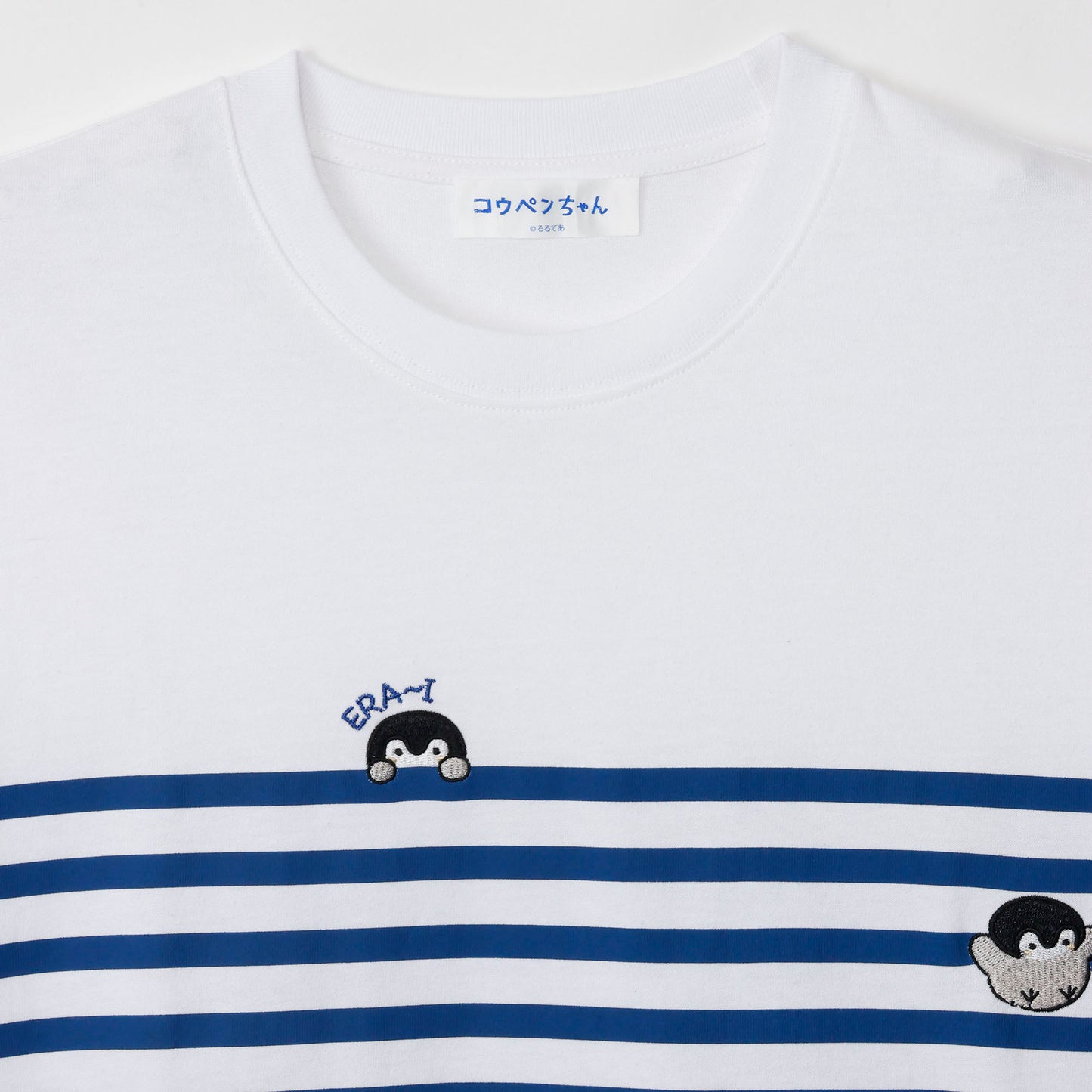 コウペンちゃん Tシャツ ボーダー ホワイト