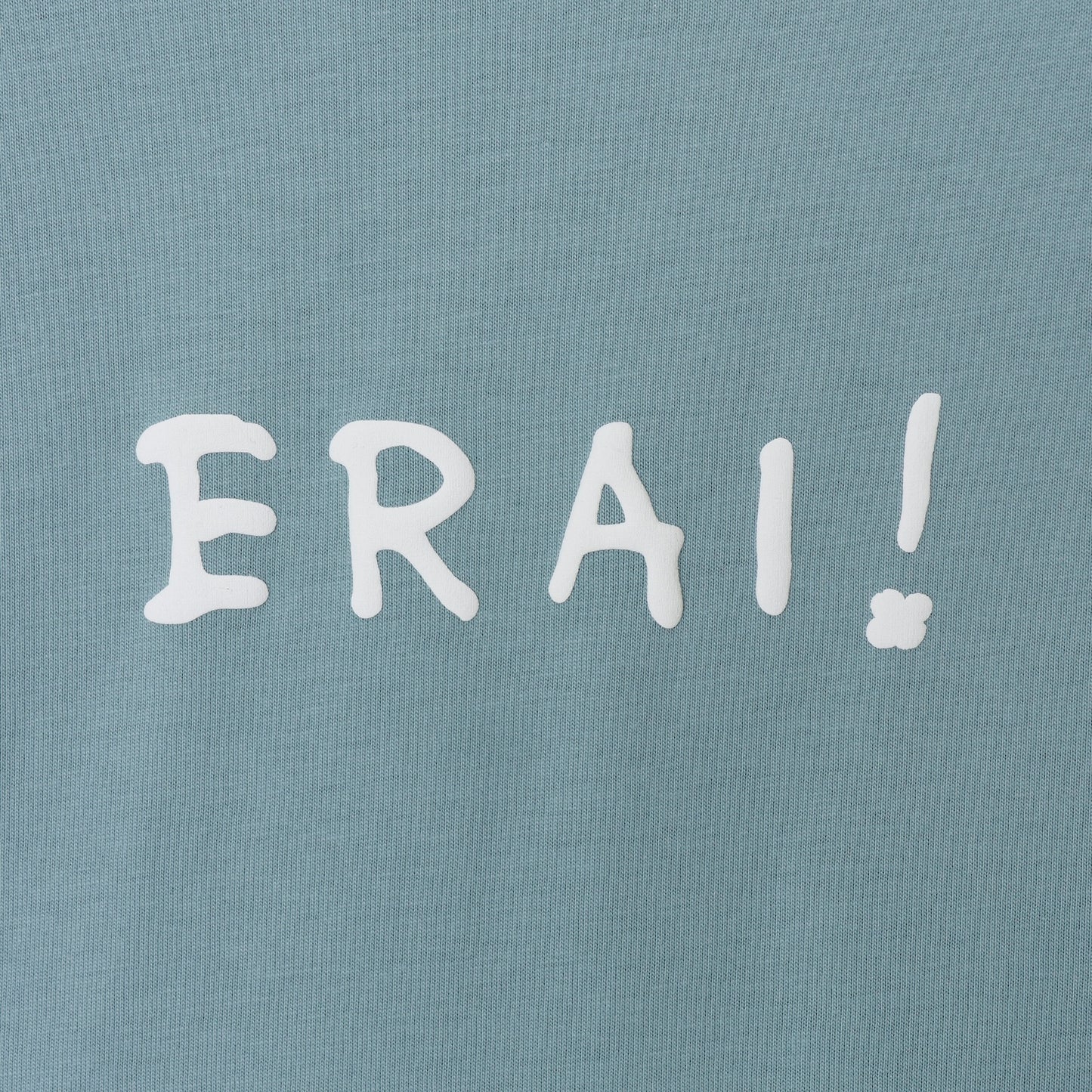 Koupen-chan Big Silhouette T-shirt YOU ARE SUPER ERAI~! Blue Gray