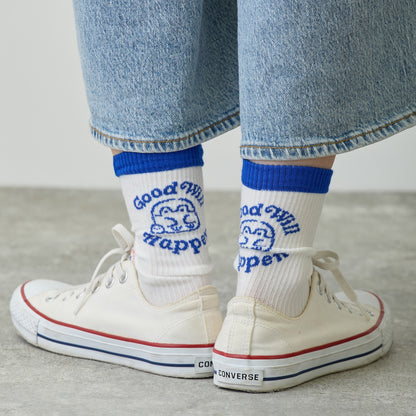 点赞鹅 袜子 Good Will Happen 白色 22-24cm