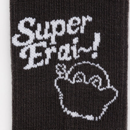 点赞鹅 袜子 Super Erai～！炭黑色 22-24cm