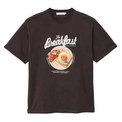 正能量企鵝 t恤Breakfast