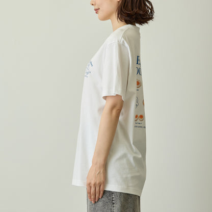 Koupen-chan T-shirt Egg dishes white