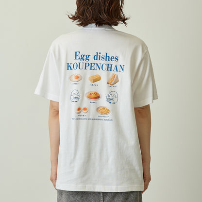 Koupen-chan T-shirt Egg dishes white