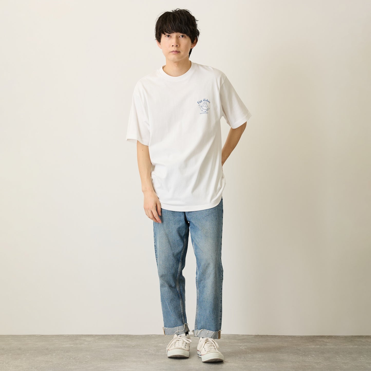 Koupen-chan T-shirt Egg dishes white