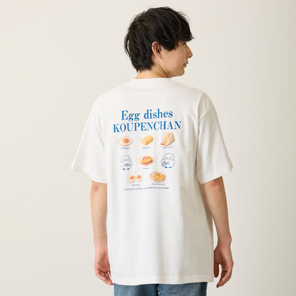 Koupen-chan T-shirt Egg dishes white