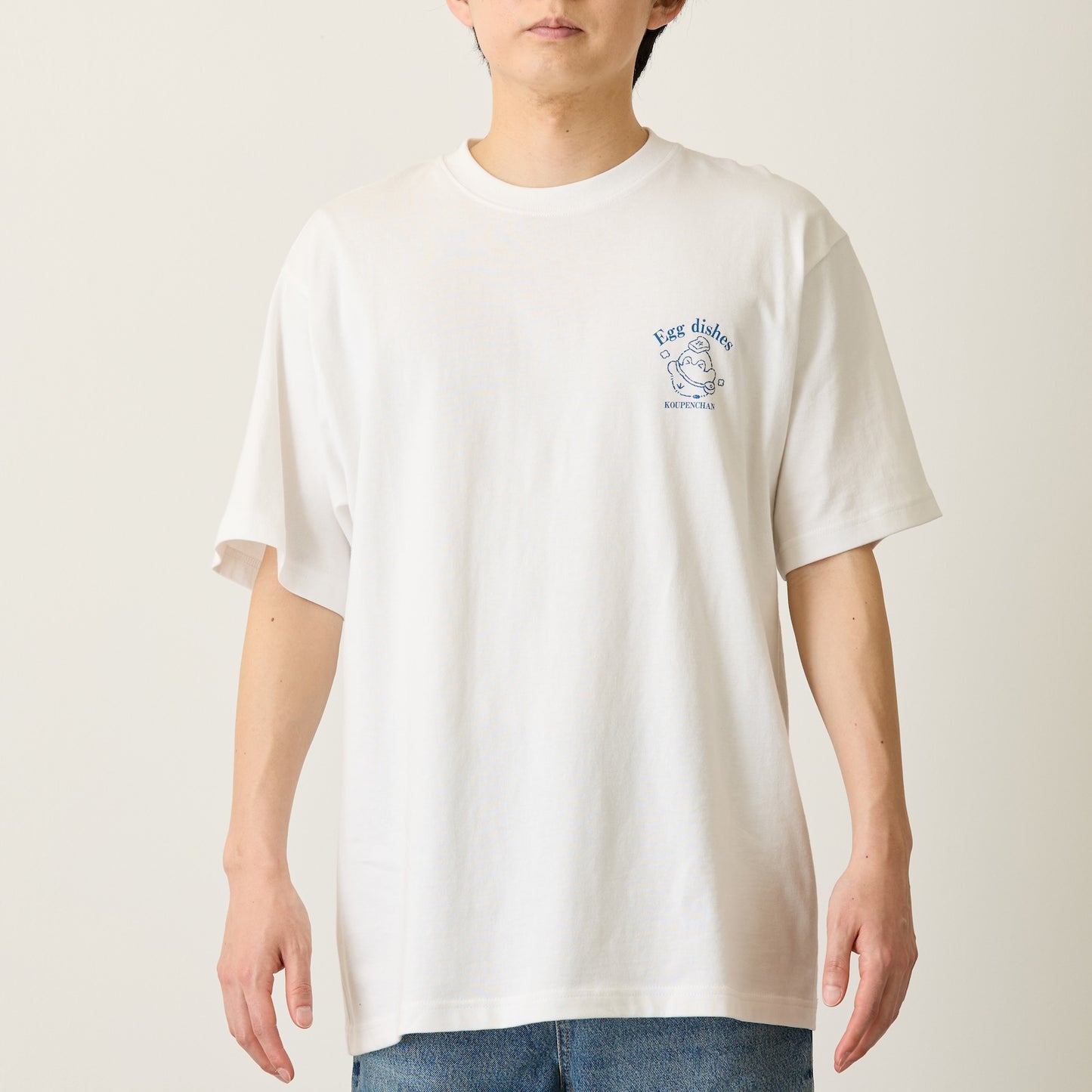 Koupen-chan T-shirt Egg dishes white