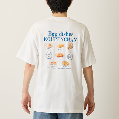 Koupen-chan T-shirt Egg dishes white