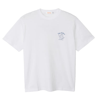 Koupen-chan T-shirt Egg dishes white