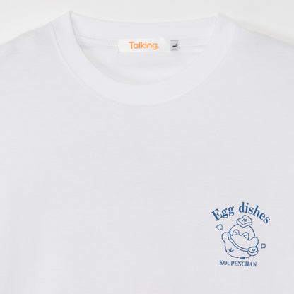 Koupen-chan T-shirt Egg dishes white