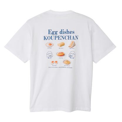Koupen-chan T-shirt Egg dishes white
