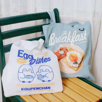 Koupen-chan Tote bag Breakfast blue gray ONE