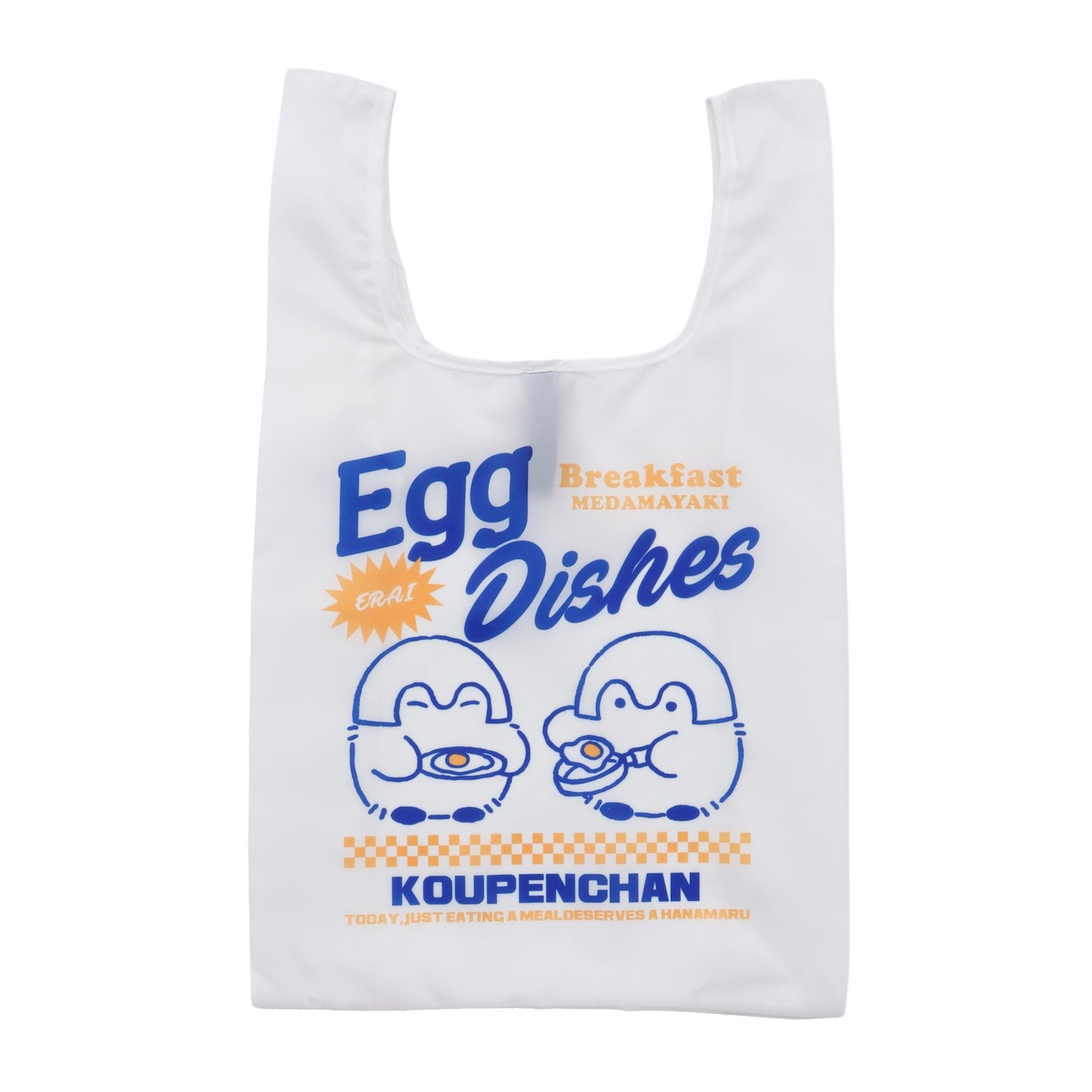 코우펜짱 에코 백 Egg dishes 화이트 ONE