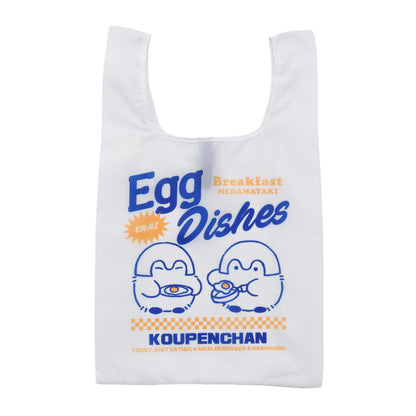 코우펜짱 에코 백 Egg dishes 화이트 ONE