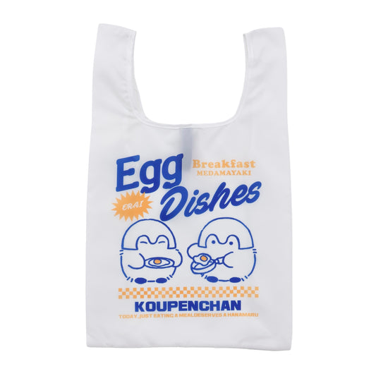 Koupen-chan Eco bag Egg dishes white ONE