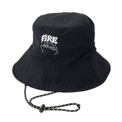 点赞鹅 尼龙帽子 FIRE 黑色