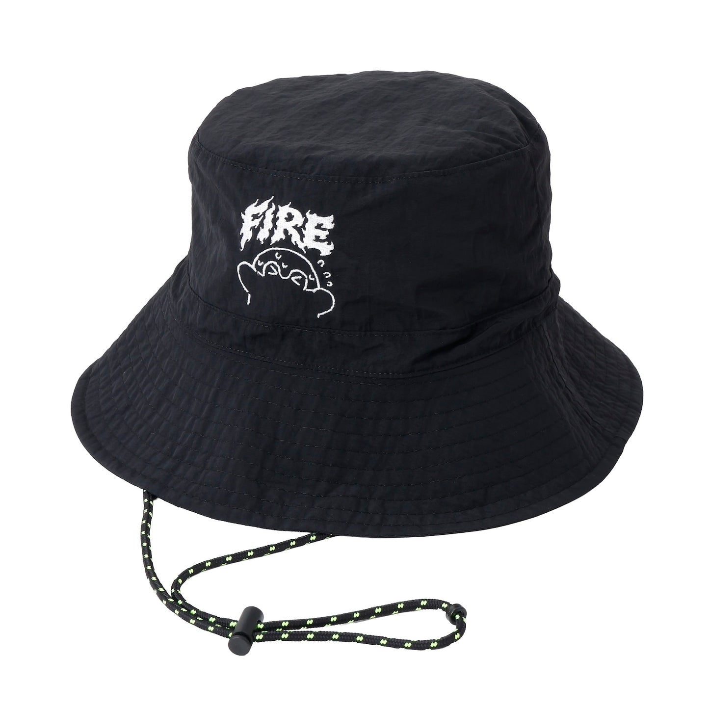 点赞鹅 尼龙帽子 FIRE 黑色