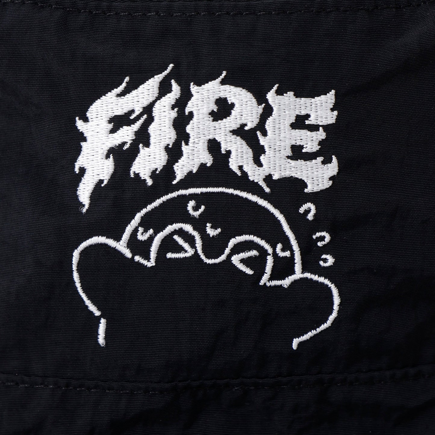 点赞鹅 尼龙帽子 FIRE 黑色