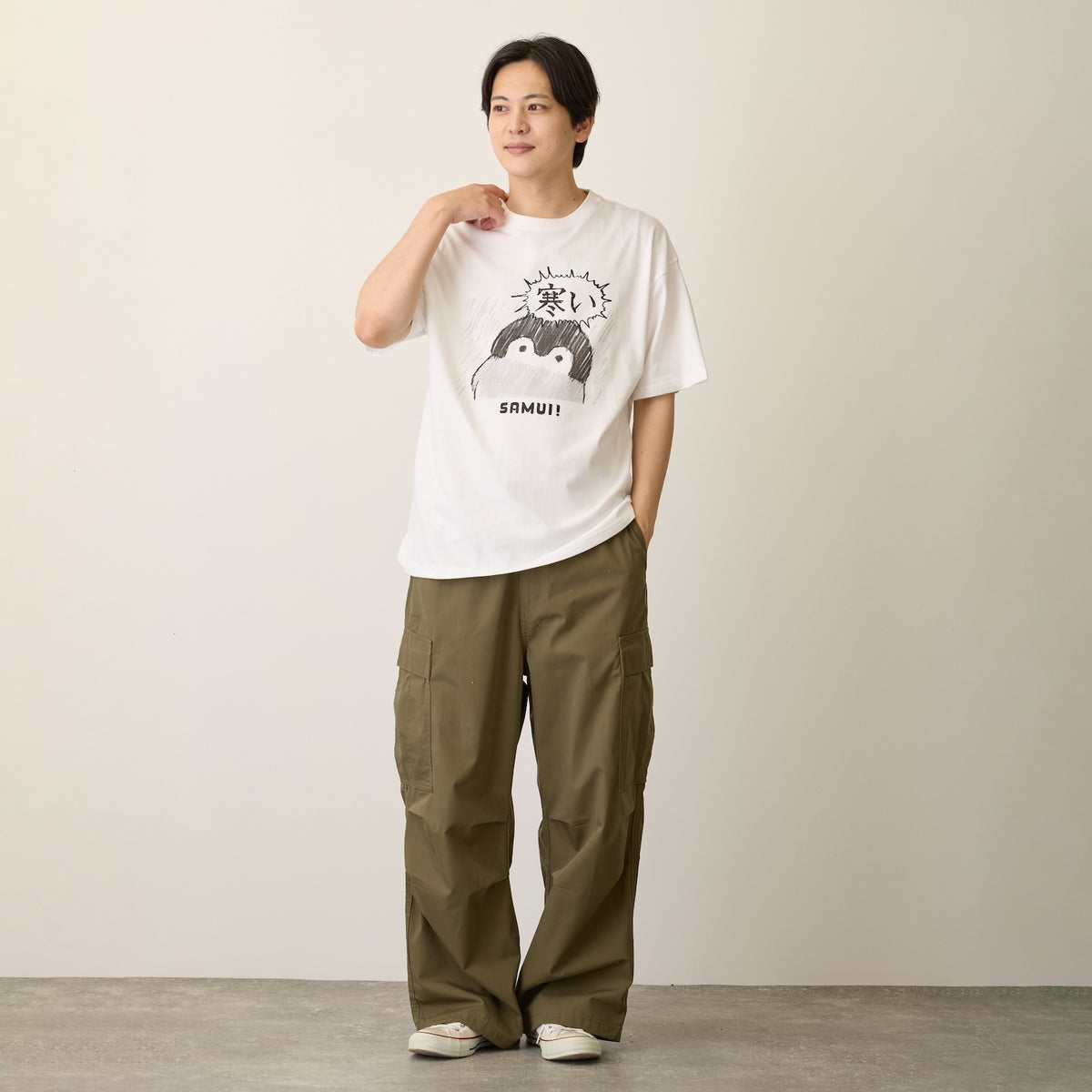 コウペンちゃん Tシャツ 寒い ホワイト