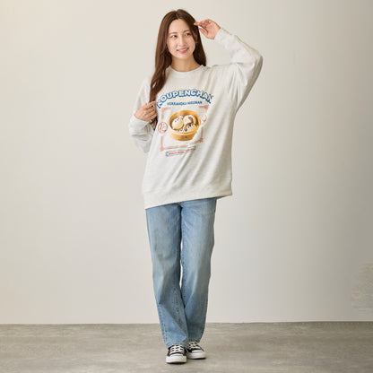 コウペンちゃん スウェットシャツ コウペンちゃんまんと邪エナガさんまん オートミール