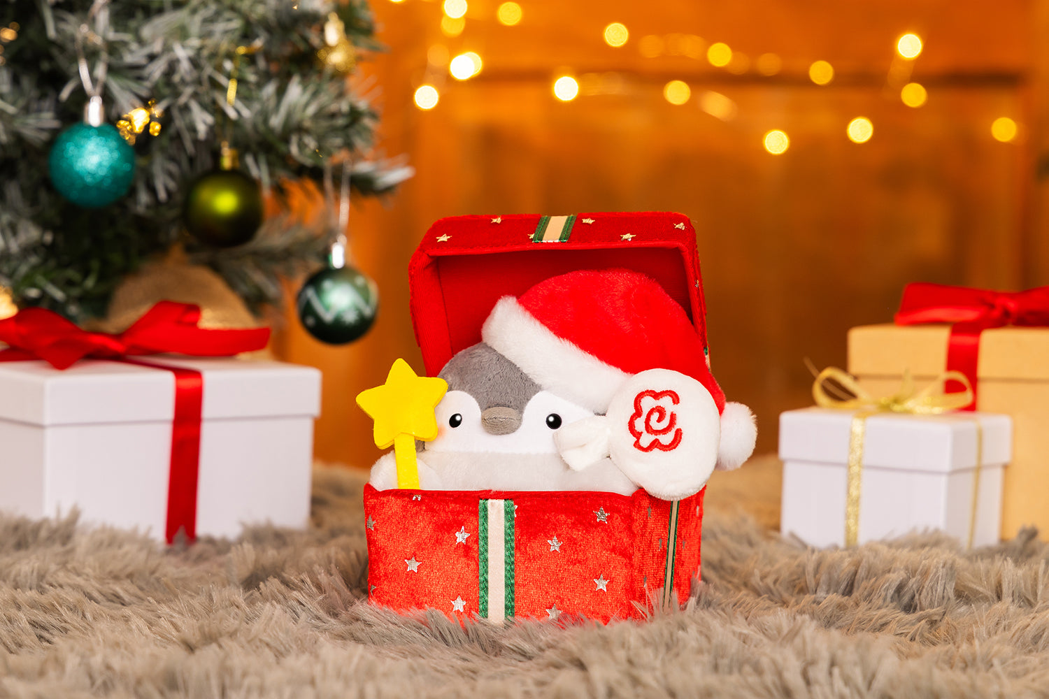 コウペンちゃん メリ～クリスマス！プレゼントボックスなぬいぐるみ