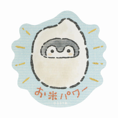 コウペンちゃん 収穫祭！ スマホに貼れるサイズのキラキラ箔押し和紙ステッカー（お米パワー）