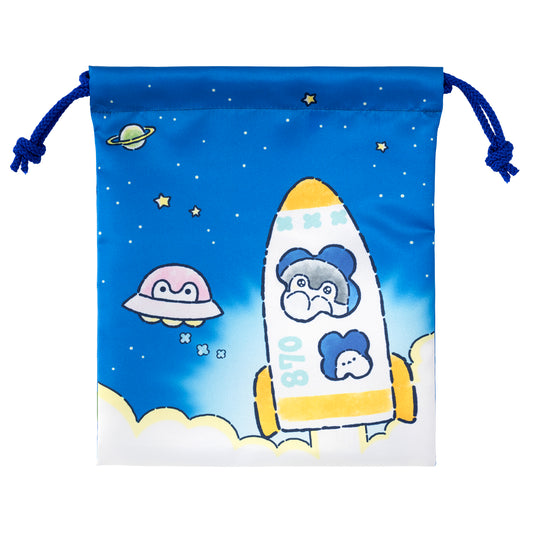 コウペンちゃん 宇宙のはなまるミッションなほどよいサイズの巾着