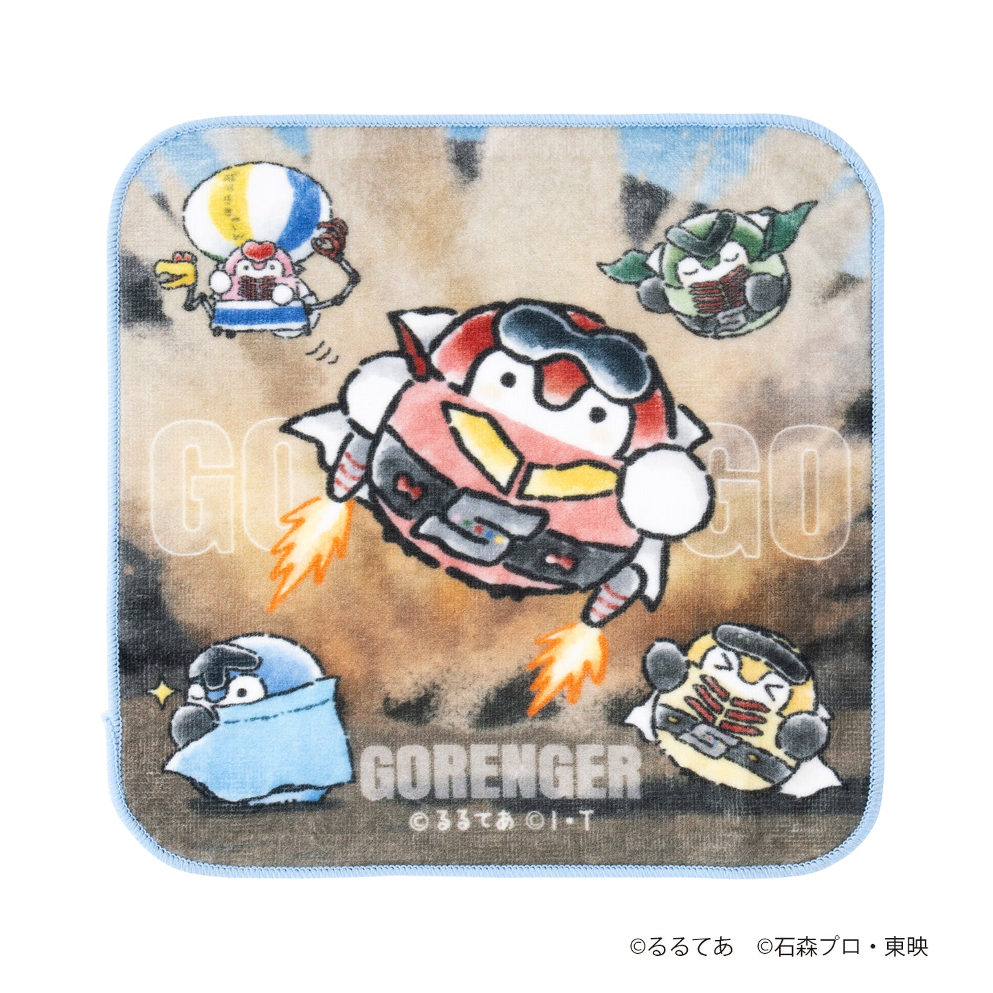 ゴレンジャー×コウペンちゃん ハンドタオル（GOGOゴレンジャー）