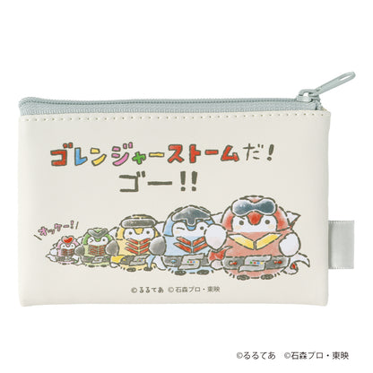 ゴレンジャー×コウペンちゃん 2個セットスクエアポーチ（おまたせ！）