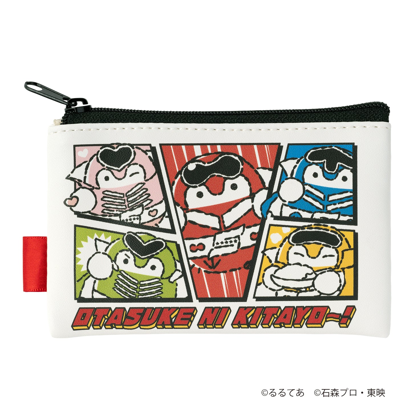 ゴレンジャー×コウペンちゃん 2個セットスクエアポーチ（おたすけにきたよ〜！）