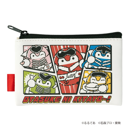 ゴレンジャー×コウペンちゃん 2個セットスクエアポーチ（おたすけにきたよ〜！）
