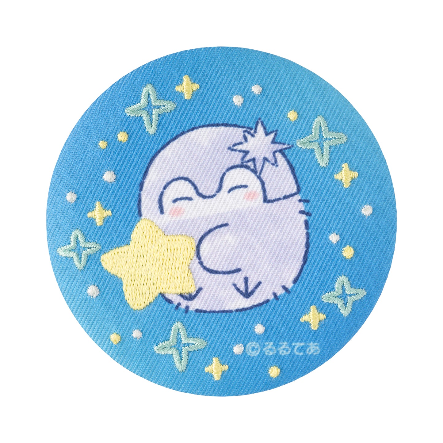 コウペンちゃん 君をみまもる星座な刺繍ブローチ（ブルー）