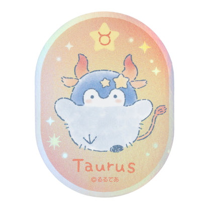 コウペンちゃん 君をみまもる星座なスマホに貼れるサイズのオーロラステッカー（おうし座）