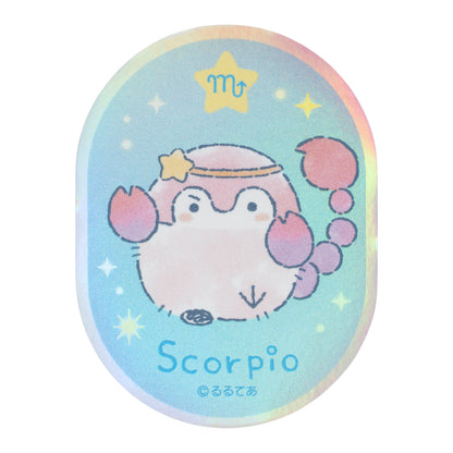 コウペンちゃん 君をみまもる星座なスマホに貼れるサイズのオーロラステッカー（さそり座）