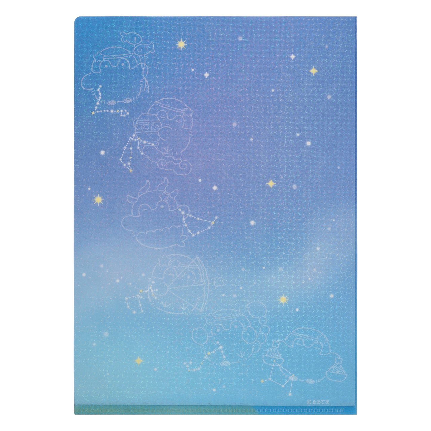 コウペンちゃん 君をみまもる星座なホログラムクリアファイル（流れ星見つけた）