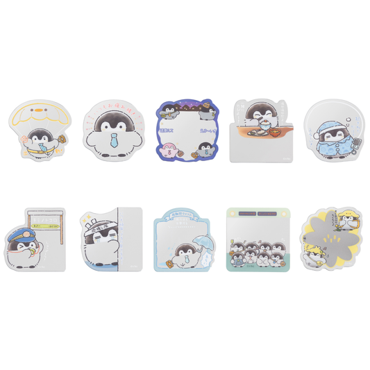 애니메이션 “Koupen-chan,코우펜짱,点赞鹅,正能量企鵝통학도 출장도 하나마루 라이프! 트레이딩 아크릴 거울 스티커 (총 10종)