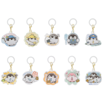 애니메이션 “Koupen-chan,코우펜짱,点赞鹅,正能量企鵝통학도 출장도 하나마루 라이프! 트레이딩 아크릴 참마커 (총 10종)